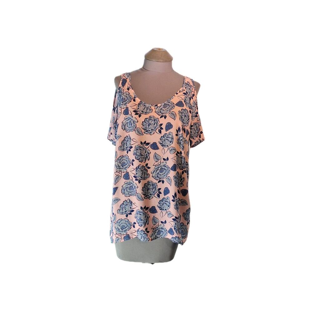 KUT From The Kloth Size L Open/cold Shoulder Blouse